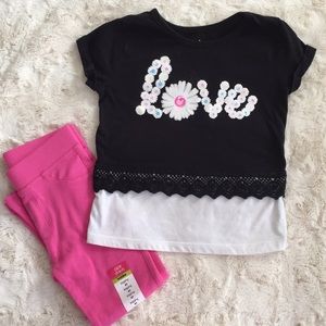 Love ❤️ black and pink outfit